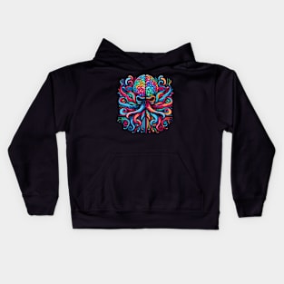 Mindful Octopus: Where Creativity Meets Cephalopod Kids Hoodie